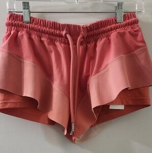 Adidas by Stella McCartney Pink Athletic Shorts with very cute Flowy Design sz S